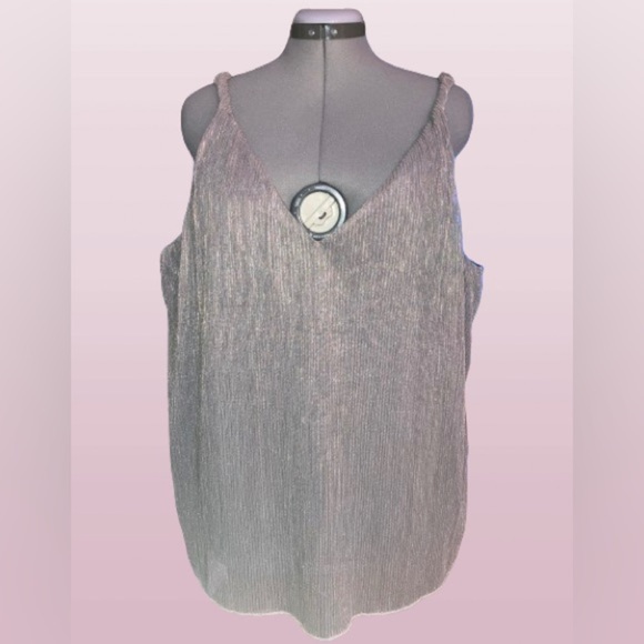 Rye Grass “silver shimmer” camisole, sz Lg(fits like an xl). - Picture 1 of 3